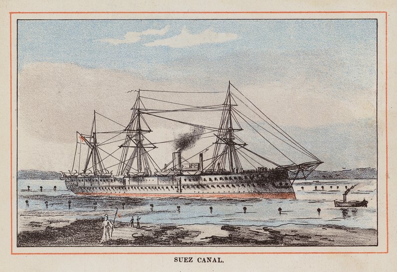 HM Indian Troop-Ship : Canal de Suez - English School