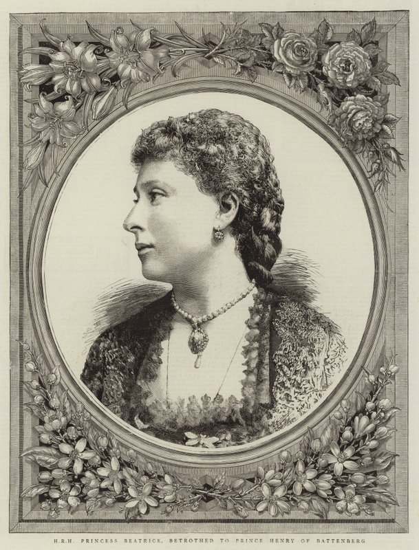 S.A.R. la princesse Béatrice, fiancée au prince Henry de Battenberg - English School