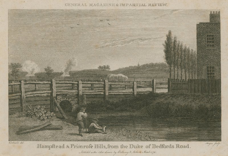 Hampstead et Primrose Hills, depuis la route du duc de Bedford - English School