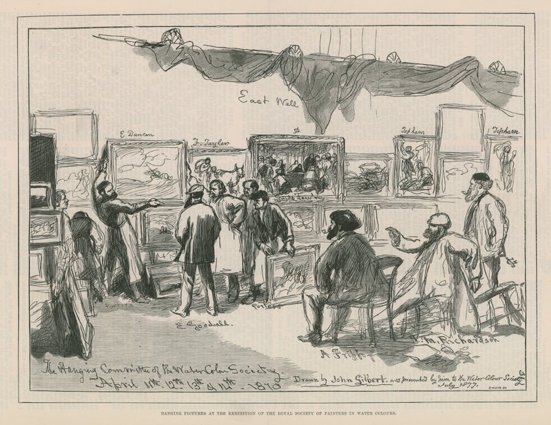 Accrochage de tableaux à l