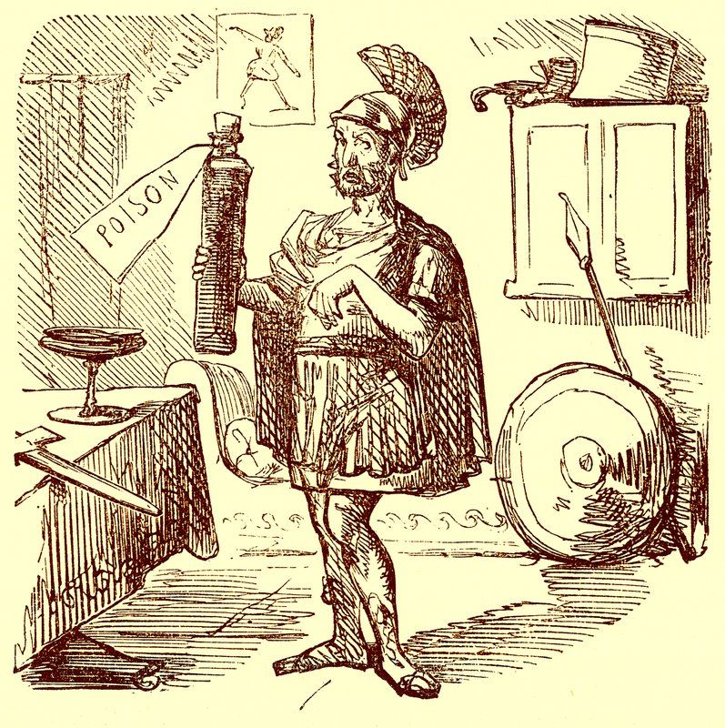 Hannibal fait le discours habituel avant de se tuer, illustration de L