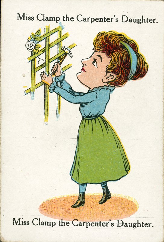 Familles Heureuses, vers 1920 : Mlle Clamp, la fille du charpentier - English School