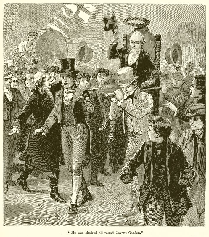 Il a été porté tout autour de Covent Garden - English School
