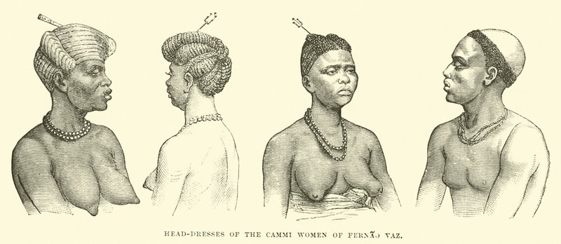 Coiffures des femmes Cammi de Fernao Vaz - English School