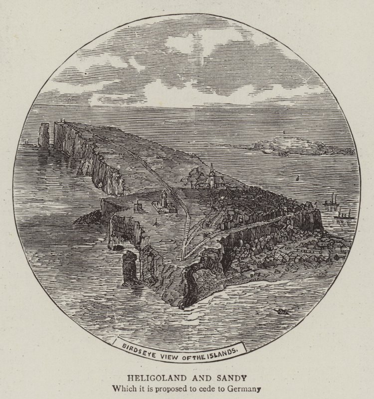 Heligoland et Sandy (gravure) - English School