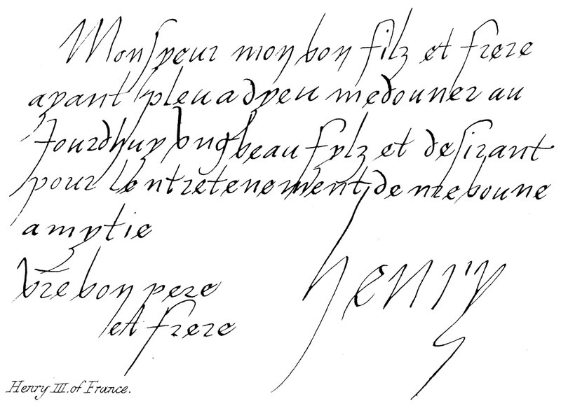 Henri III de France - English School