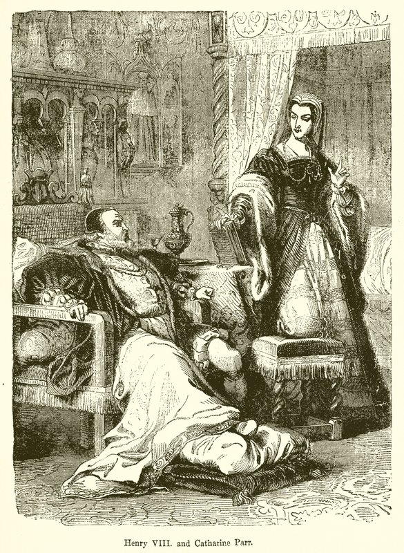 Henri VIII et Catherine Parr - English School