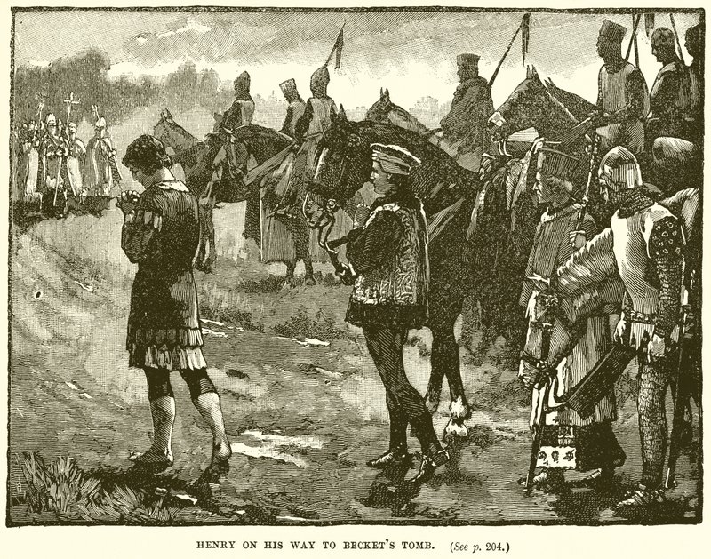 Henri en route pour la tombe de Becket - English School