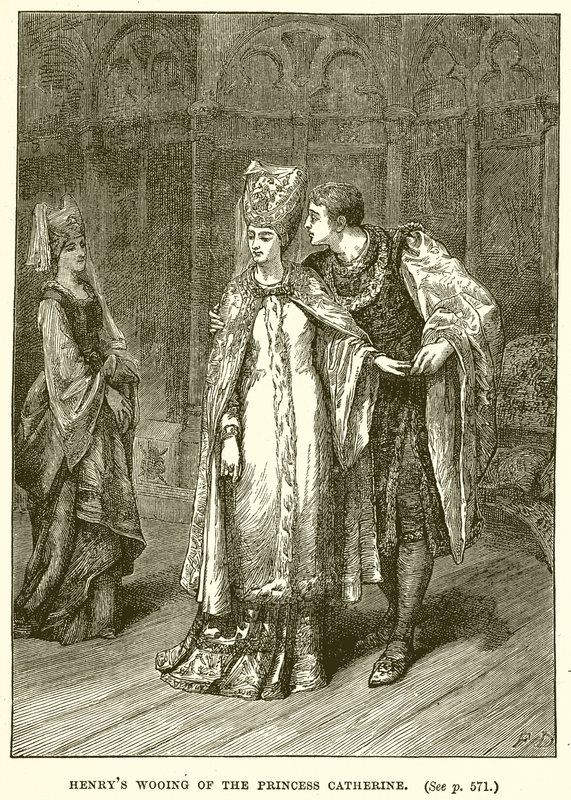 La Cour de Henri à la Princesse Catherine - English School