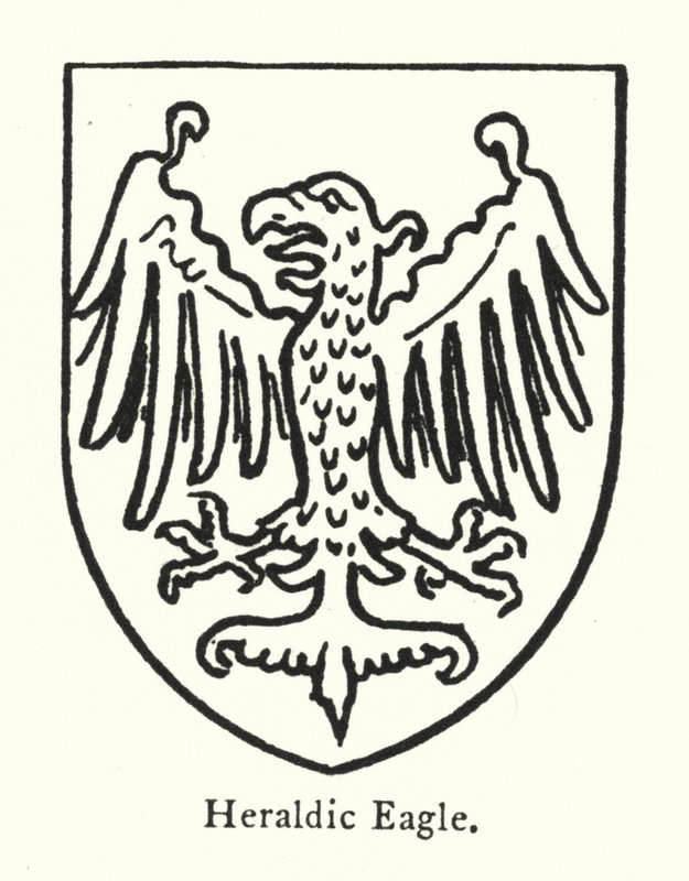 Aigle héraldique (gravure) - English School