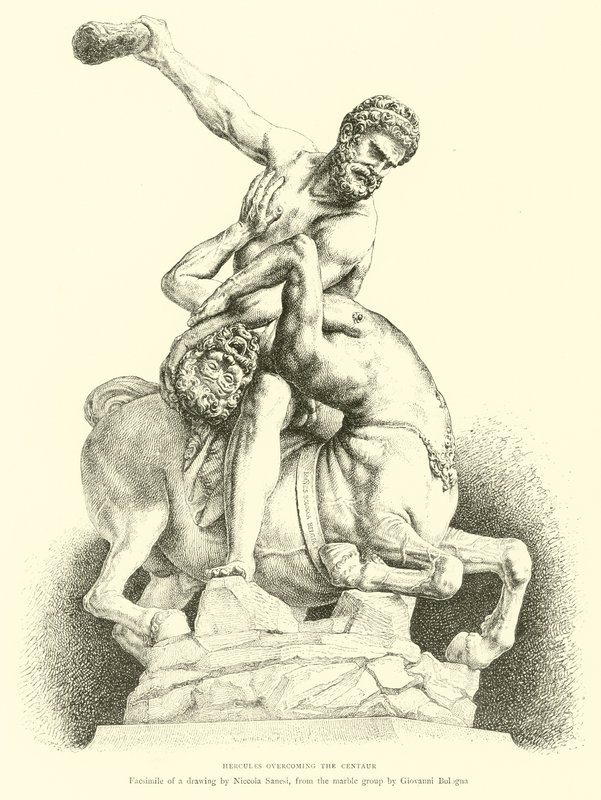 Hercule terrassant le centaure - English School