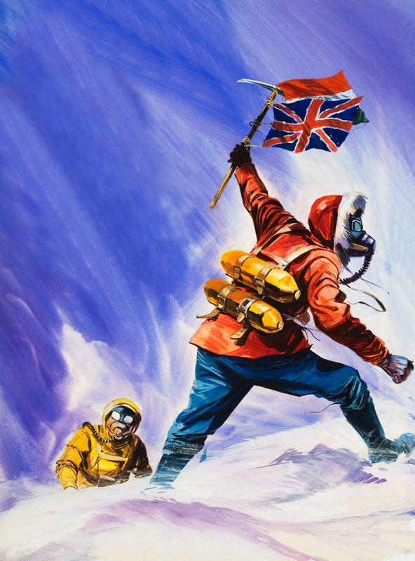 Hillard et Tensing au sommet du mont Everest - English School