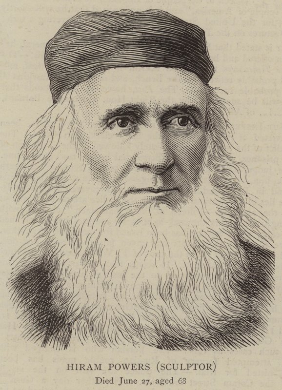 Hiram Powers, sculpteur - English School