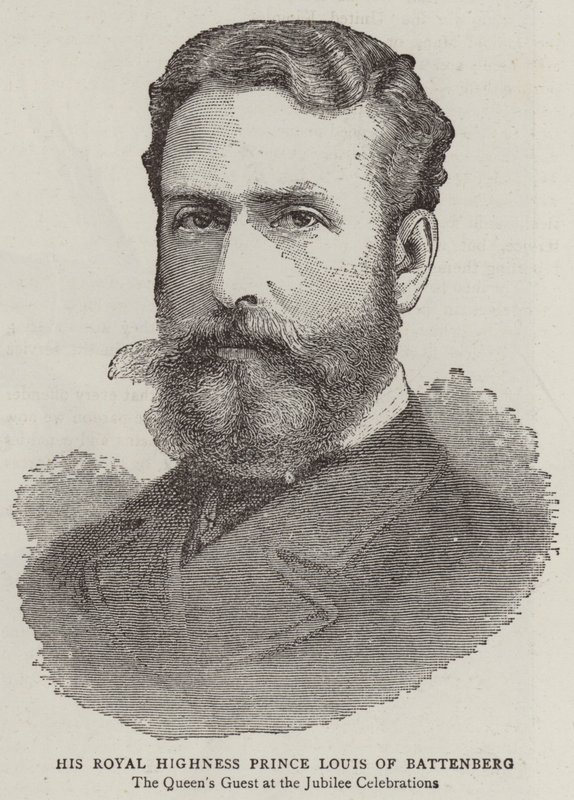 Son Altesse Royale le prince Louis de Battenberg (gravure) - English School