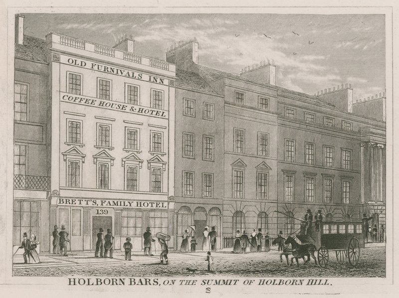 Holborn Bars, au sommet de Holborn Hill - English School