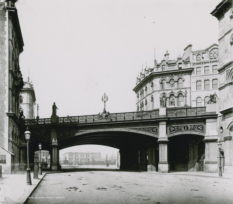 Viaduc de Holborn; photographie - English School