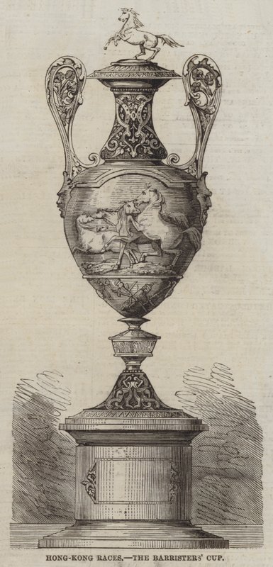 Courses de Hong-Kong, la Coupe des avocats (gravure) - English School