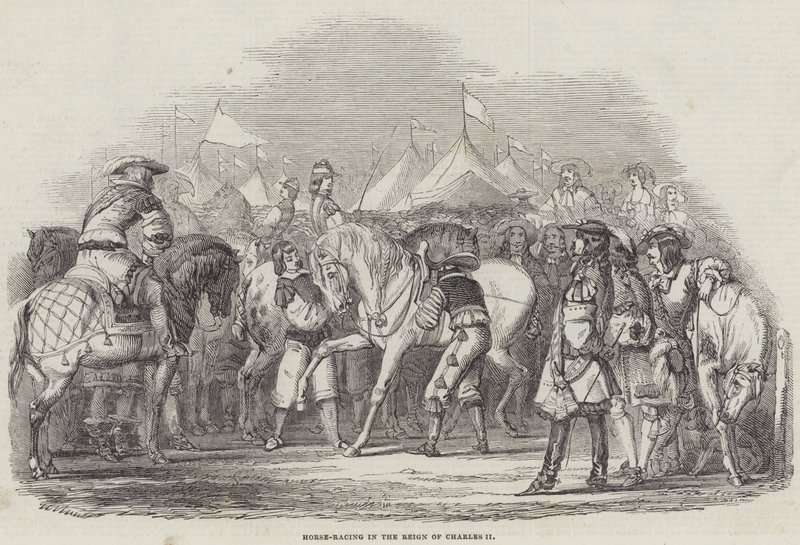 Courses de chevaux sous le règne de Charles II - English School