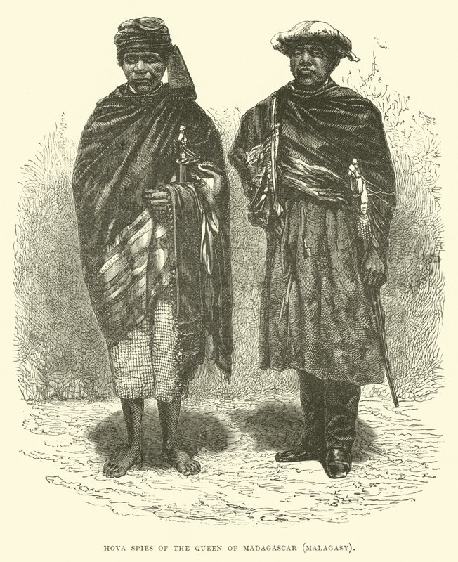 Espions Hova de la reine de Madagascar, Malgache - English School