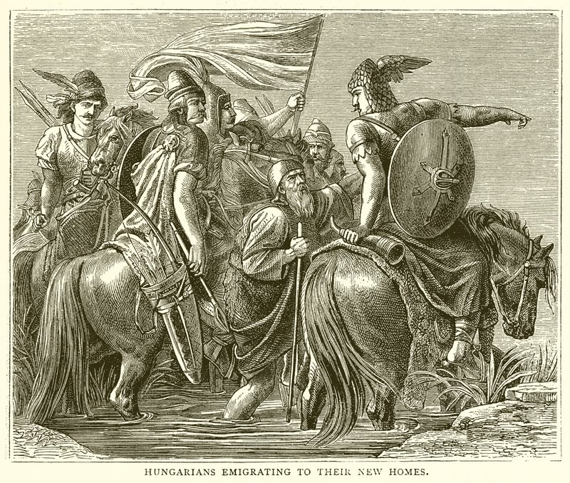 Hongrois émigrant vers leurs nouvelles maisons - English School