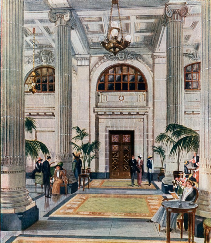 Hypostyle Hall du New Midland Adelphi Hotel, Liverpool - English School