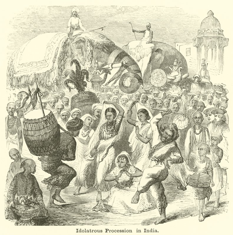 Procession idolâtre en Inde - English School
