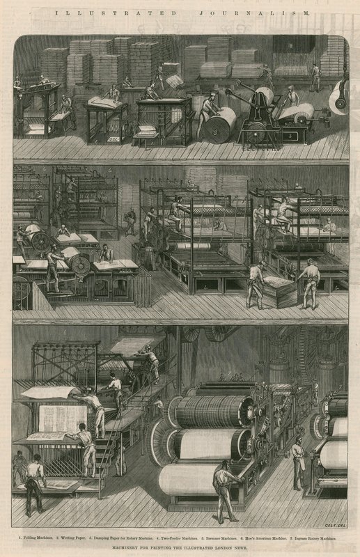 Journalisme illustré : Machines pour imprimer l