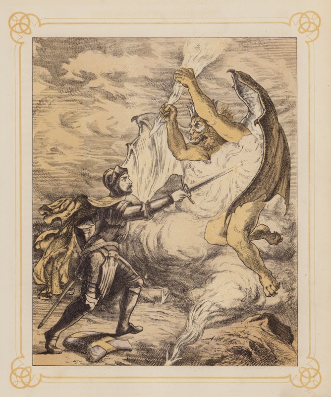 Illustration pour Le Voyage du pèlerin de Bunyan - English School