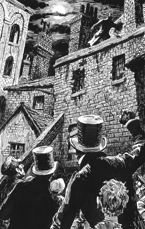 Illustration pour Oliver Twist de Charles Dickens - English School