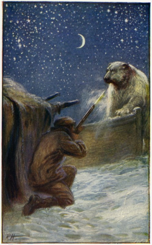 Illustration pour Peter The Whaler par William H G Kingston - English School