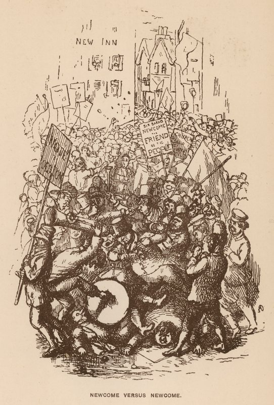 Illustration pour Les Newcomes de Thackeray - English School
