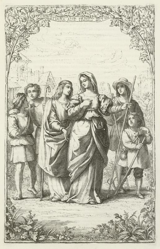 Illustration pour Le Voyage du Pèlerin de John Bunyan - English School