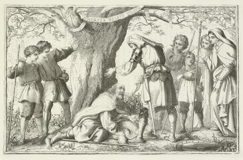 Illustration pour Le Voyage du Pèlerin de John Bunyan - English School
