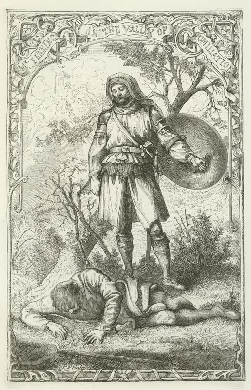 Illustration pour Le Voyage du Pèlerin de John Bunyan - English School