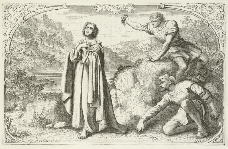 Illustration pour Le Voyage du Pèlerin de John Bunyan - English School