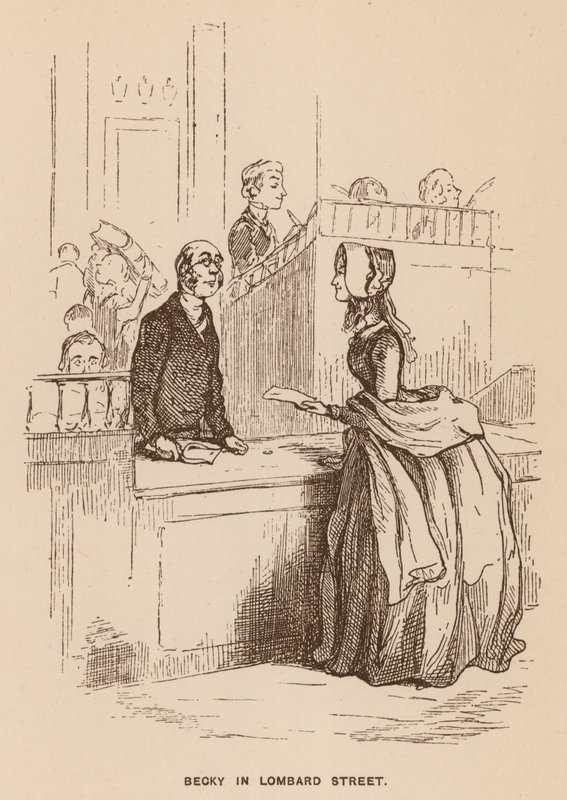 Illustration pour Vanity Fair par Thackeray - English School