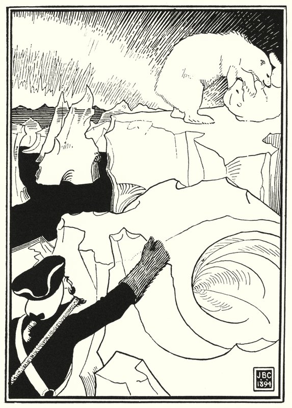 Illustration pour Les Aventures du baron de Münchhausen (gravure) - English School