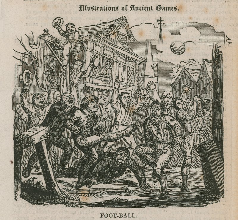 Illustrations des jeux anciens : Football - English School