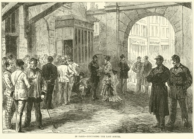 À Paris, discutant de la dernière sortie, décembre 1870 - English School