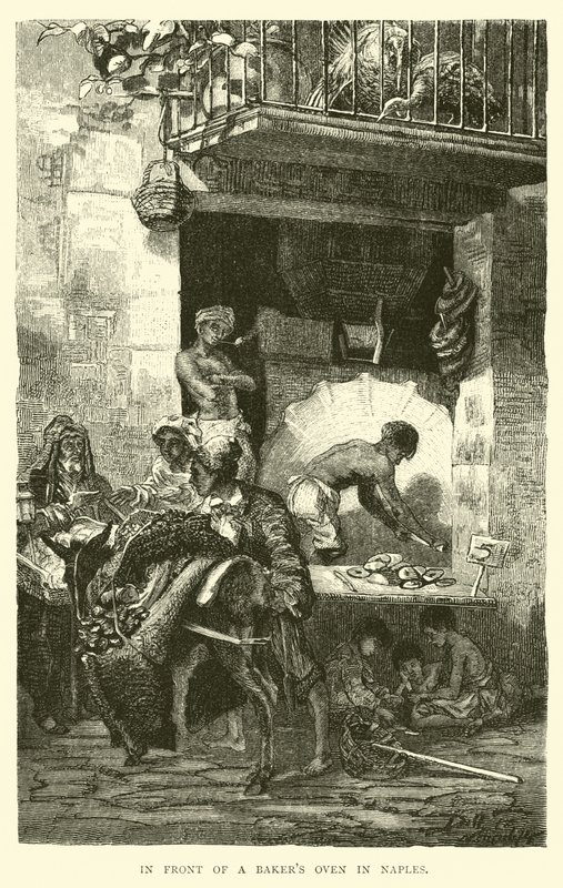 Devant un four à pain à Naples - English School