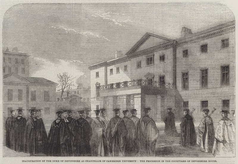 Inauguration du duc de Devonshire en tant que chancelier de l