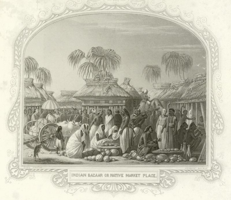 Bazar indien ou marché local - English School