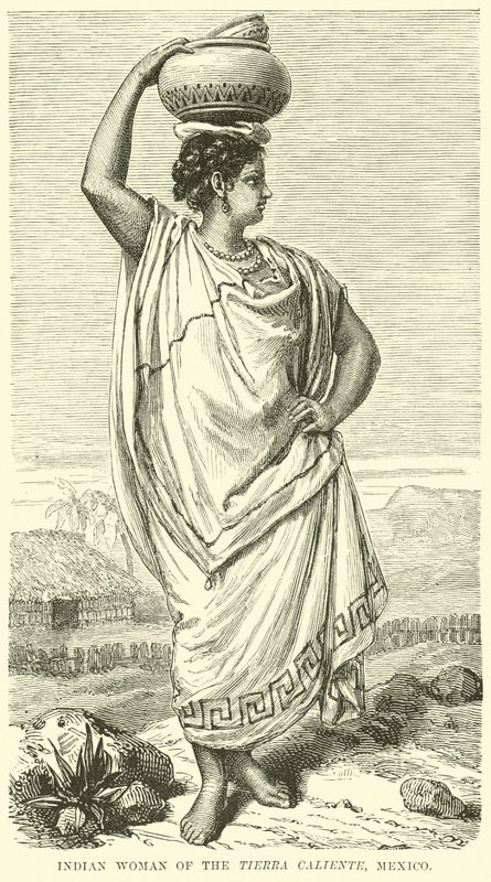 Femme indienne de la Tierra Caliente, Mexique - English School