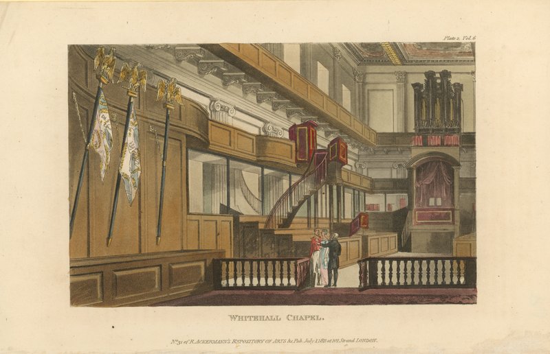Intérieur de la chapelle de Whitehall - English School