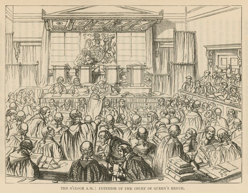 Intérieur de la Cour du Banc de la Reine - English School
