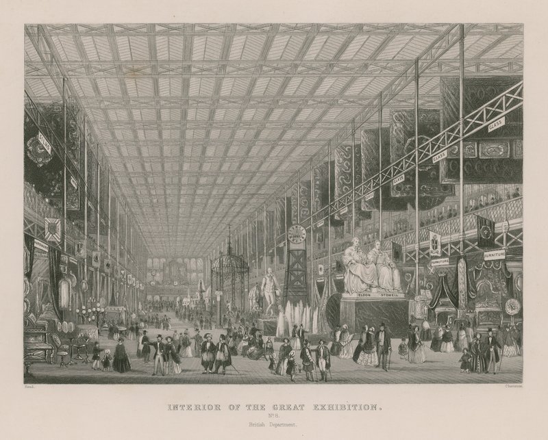 Intérieur de la Grande Exposition, 1851, Département Britannique - English School