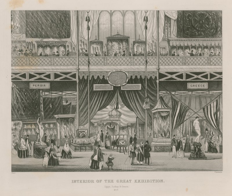 Intérieur de la Grande Exposition, 1851, Égypte, Turquie et Grèce - English School