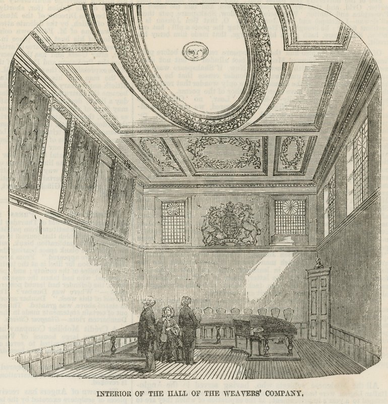 Intérieur de la salle de la Weavers Company - English School