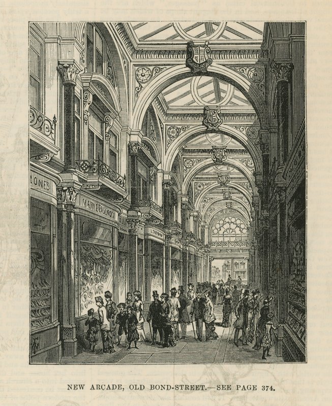 Intérieur de la nouvelle arcade sur Old Bond Street - English School