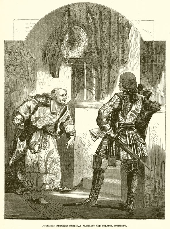 Entrevue entre le cardinal Alberoni et le colonel Stanhope - English School